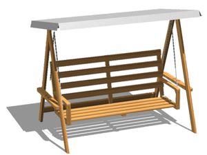 木製スイングチェア 1