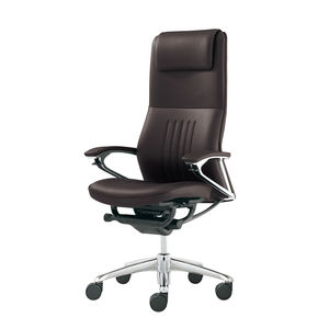 オカムラ CE56SX 本革 デスクチェア 椅子 イス 事務椅子 役員 社長 A