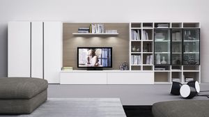 現代風テレビ用壁面ユニット