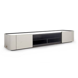 コンテンポラリーテレビキャビネット / ローボード / レザー / ハード ウッド製