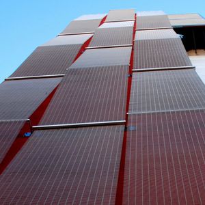 建物の正面用ワイヤーメッシュ