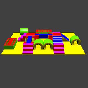 発泡体運動コース 1