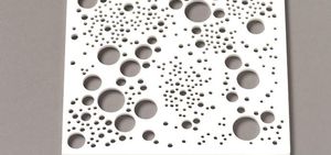 Corian® 製装飾パネル / ソリッド ウッド製 / 壁掛け式 / 3D
