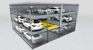 プラットフォーム付駐車システム
