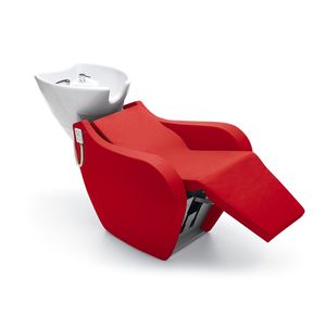 フットレスト付きシャンプーチェア