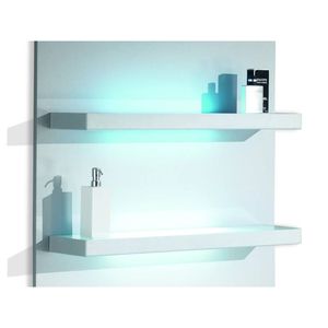 壁掛け式展示用ラック / 美容製品 / ラミネート / バックライト付き