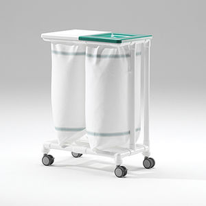リネン用台車 / 医療施設用 / ステンレススチール製 / プラスチック製