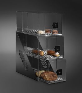 カウンタートップ展示用ラック / 食品用 / アクリル製 / パティスリー用