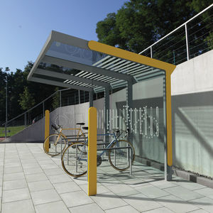 スチール製自転車シェルター