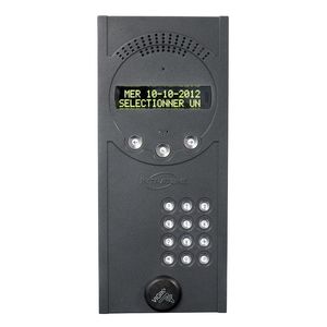 グレー音声付きインターホン 1