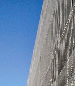 建物の正面用ワイヤーメッシュ