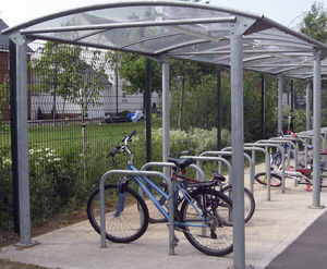 モジュール式自転車シェルター