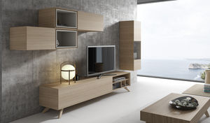 現代風テレビ用壁面ユニット 1