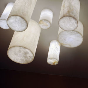 コンテンポラリーシーリングライト / 円形 / アラバスタ製 / LED