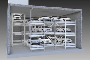 プラットフォーム付駐車システム