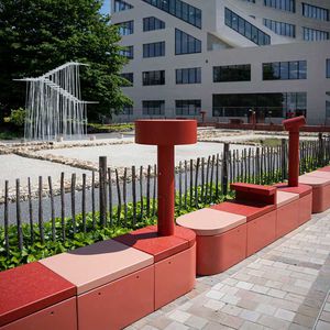 現代風公共ベンチ 1