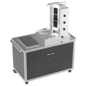 スライサー用調理準備テーブル