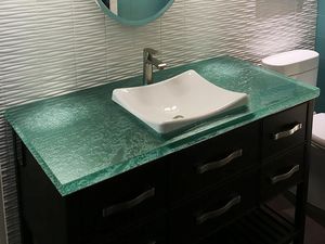 ガラス製バニティトップ