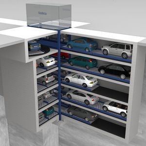 プラットフォーム付駐車システム