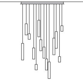 現代風シャンデリア 1