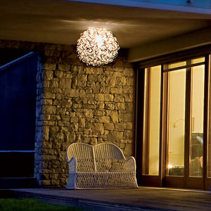 コンテンポラリーシーリングライト / 円形 / 木製 / LED