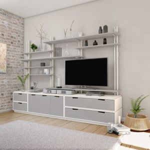 現代風テレビ用壁面ユニット
