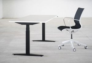 オープンスペース用デスク / 木製プレート製 / MDF / カバノキ材製