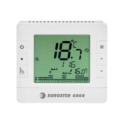 プログラム可能サーモスタット - 6060 - EUROSTER - 暖房用 / 室温 / 壁かけ式