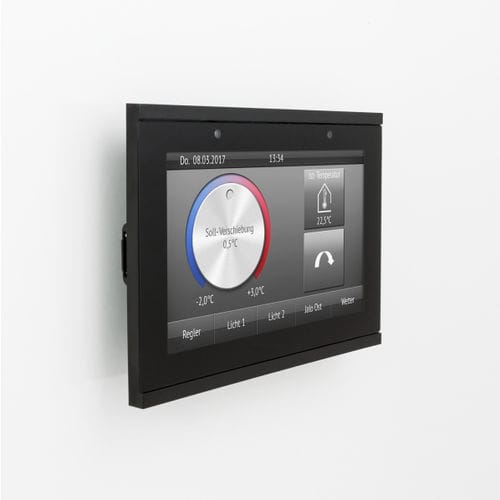 マルチタスクホームオートメーション用タッチパネル - CORLO TOUCH KNX 5IN - Elsner Elektronik GmbH - ビルディングオートメーションシステム / 壁取り付け式 / KNX