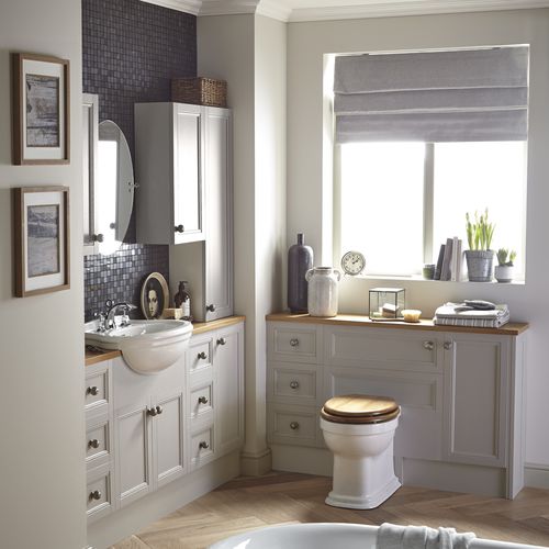 半はめ込み型洗面器 - PCLW36/361/363 - HERITAGE BATHROOMS - セラミック製 / 円形 / 伝統的