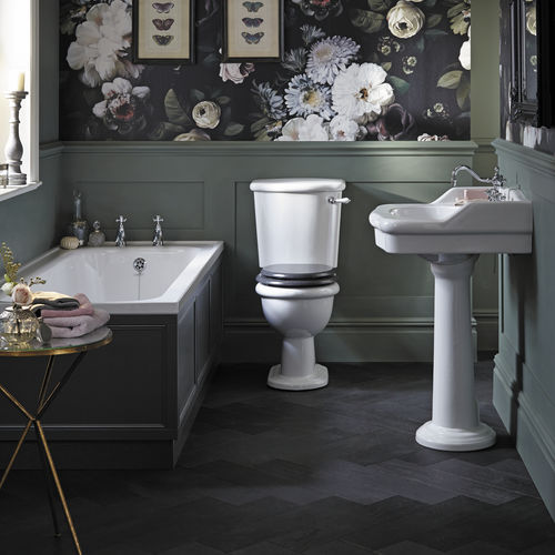 置き型洗面器 - PVEW063 & PVEW10/09L - HERITAGE BATHROOMS - セラミック製 / 長方形 / 伝統的