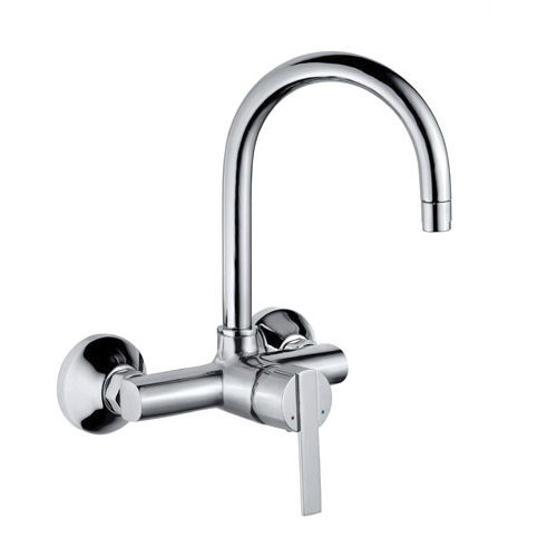 壁取り付け式混合水栓 - FONTE: FON-CHR-40165 - Jaquar - クロムメッキ金属 / キッチン用 / 穴1つ