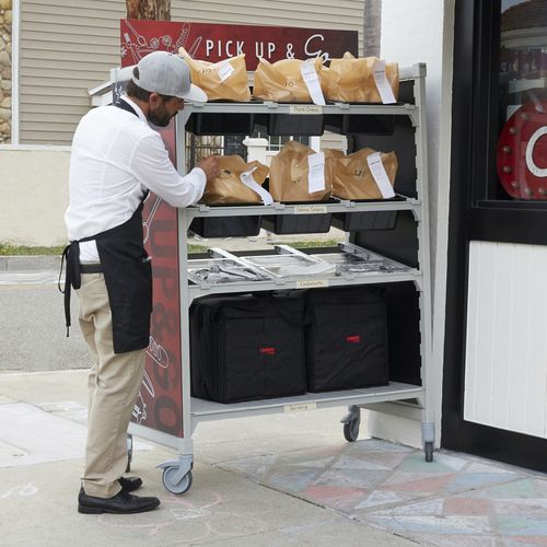 移動式棚 - CAMSHELVING PREMIUM® SERIES - Cambro - 現代風 / 金属製 / 業務用