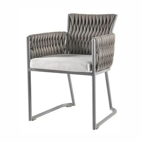 ボート用チェア - SEA-BASKET | Dining Armchair - Valdenassi - 現代風 / 布製 / 漆塗りアルミニウム脚
