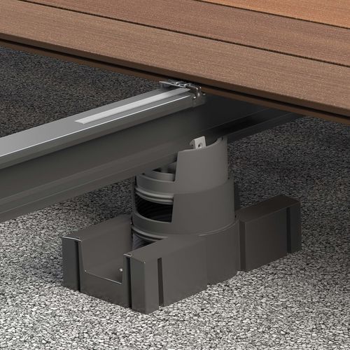 金属製上げ床サポート - VARIO FIX System - megawood by NOVO-TECH - 調整可能 / 屋外用 / デッキ用