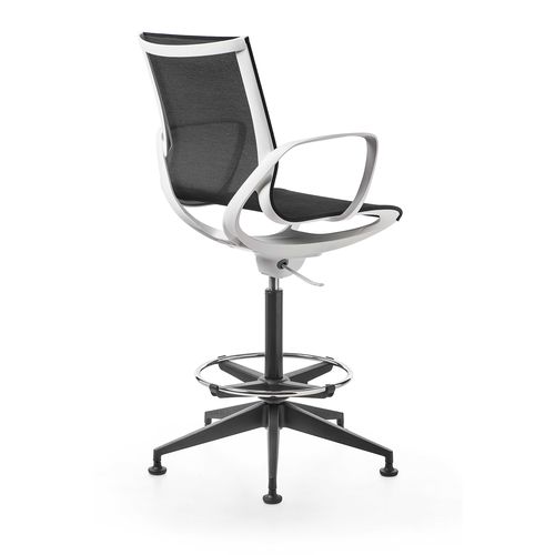 樹脂製組みひも仕事用スツール - KEY LINE - KASTEL srl - ポリプロピレン製 / 回転 / フットレスト付き