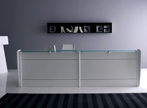 ラミネート受付カウンター - RECEPTION - NEWFORM Ufficio - ガラス製