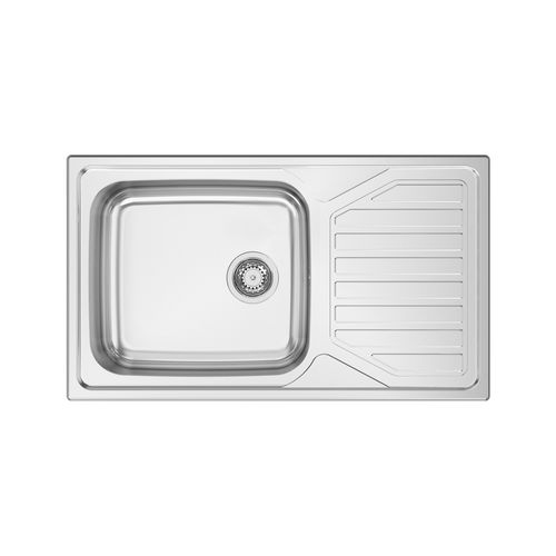 1槽流し台 - OKIO PLUS 103 - RODI HOME – kitchen sinks and accessories - 水切りあり / ポリッシュステンレススチール製 / オーバーマウント型