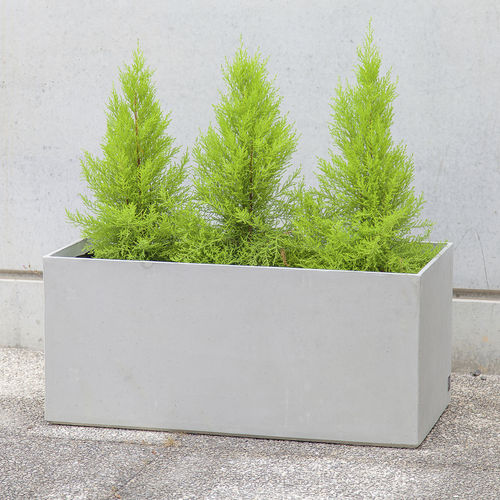 ファイバー コンクリート製プランター - BASIC : 205 BOX - SIT Urban Design - 長方形 / 現代風 / 公共スぺース用