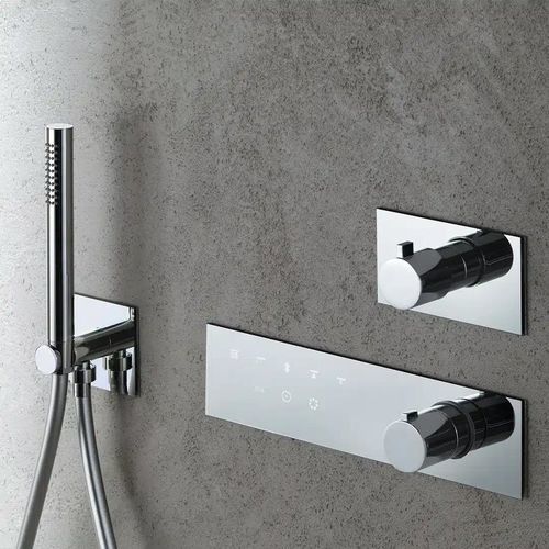 壁取り付け式シャワーセット - SD017 A - AQUAELITE - 現代風 / スパセンター用 / ハンドシャワー付き