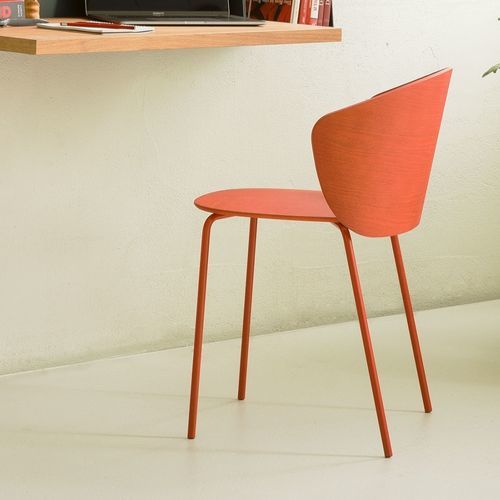 現代風来客用椅子 - NOT  - True Design srl - 屋内用 / 木製 / スチール脚