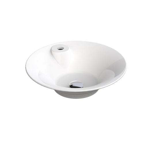 半はめ込み型洗面器 - LOTUS - DECOTEC - 個体表面 / 高光沢 / 円形