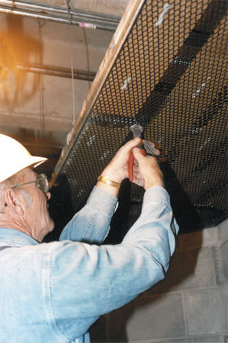 スチール製ワイヤーメッシュ - SECURA LATH® - AMICO - Alabama Metal Industries - 天井用 / ダイヤモンドメッシュ