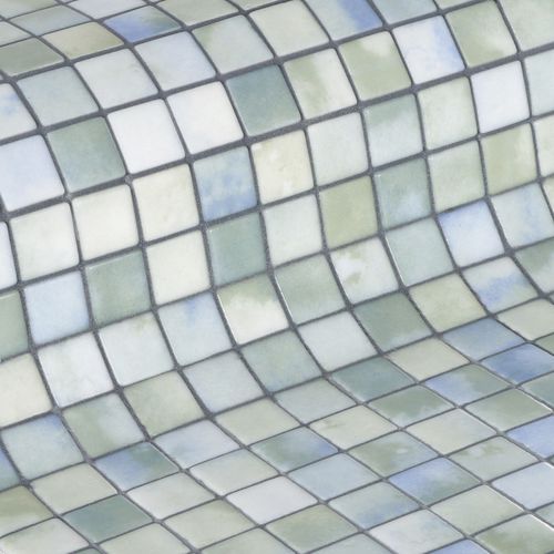 ガラス製モザイク - FLUID 25 - EZARRI MOSAICO - マット / 屋外用 / プール用