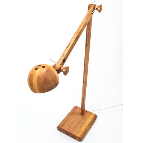 床置きランプ - KAKA D - Abadoc - 木製 / 現代風 / コード付き