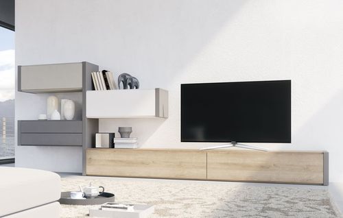 現代風テレビ用壁面ユニット - CONSTANZA’S - Lagrama - 木製