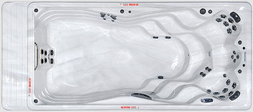 ビルトイン式スイムスパ - H2X TRAINER 18 - MASTER SPAS - 長方形 / 不特定 / 家庭用