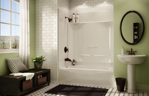 長方形シャワー付きバスタブ - KDTS 3260 - MAAX bathroom - 組み込み式 / アクリル製