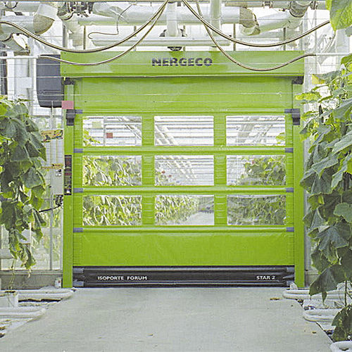 折りたたみ式産業ドア - NERGECO - 自立型 / ステンレススチール製 / 複合素材