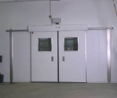 スライド式産業ドア - MS1001F - DAN-doors - ステンレススチール製 / 自動 / 食品産業用